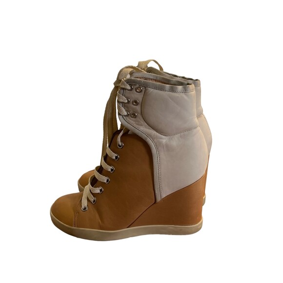 See by Chloe Colorblock Wedge Lace Up Sneaker EU 37.5 US 7/7.5 - Picture 5 of 8